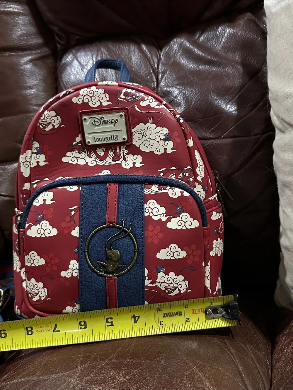 Disney LoungeFly Mulan and Mushu Dragon Cloud Mini Bag
